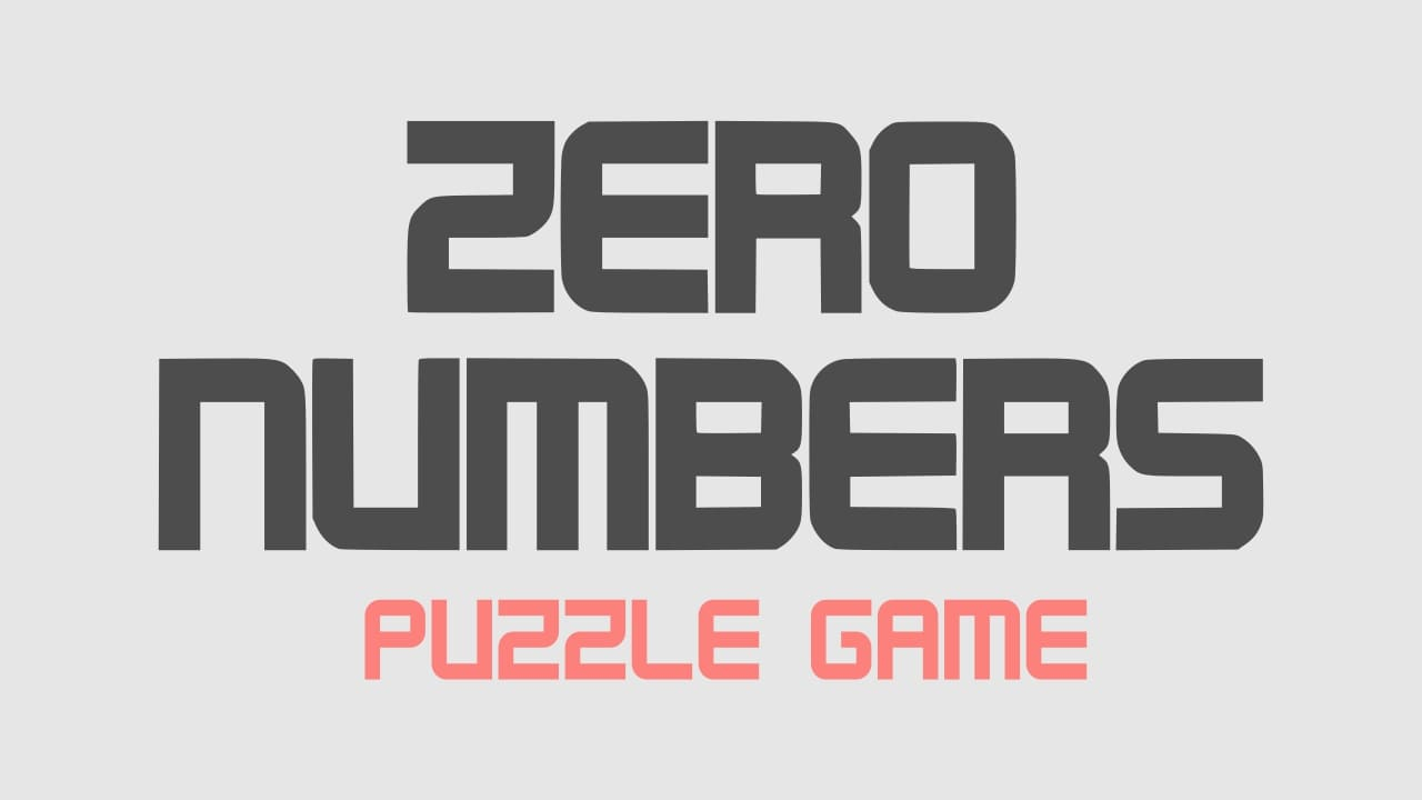 Play Zero Numbers Free Online Game Now
