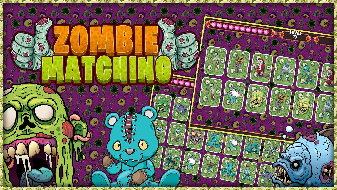 Play Zombie Card Games : Matching Card Game Without Download