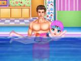 Free Baby Taylor Learn Swimming Desktop Game Now