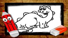 Play Free Online BTS Dinosaur Coloring Book Games