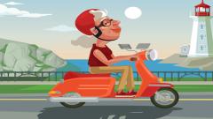 Play City Scooter Ride Coloring Android Online