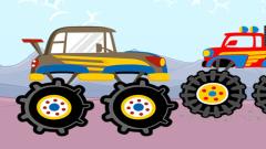 Play Fun Monster Trucks Jigsaw Game Free Online
