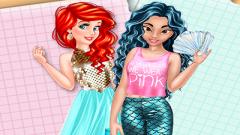 Free Jasmine and Ariel Wardrobe Swap Android Game Play Online Now