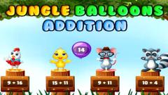 Free Jungle Balloons Addition Mobile Game Play Online