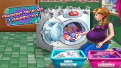 Play Free Pregnant Princess Laundry Day Game Laptop