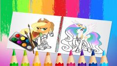 Play Sweet Pony Coloring Book Android Online Game