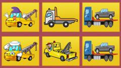 Play Tow Trucks Memory Game Free Online