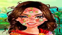 Play Free Wonder Woman Face Care Game Now